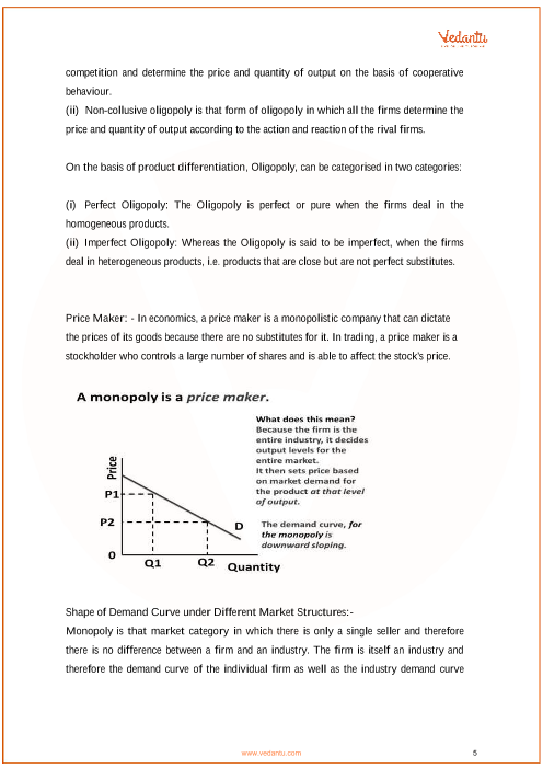 Revision Notes of CBSE class 12 Economics