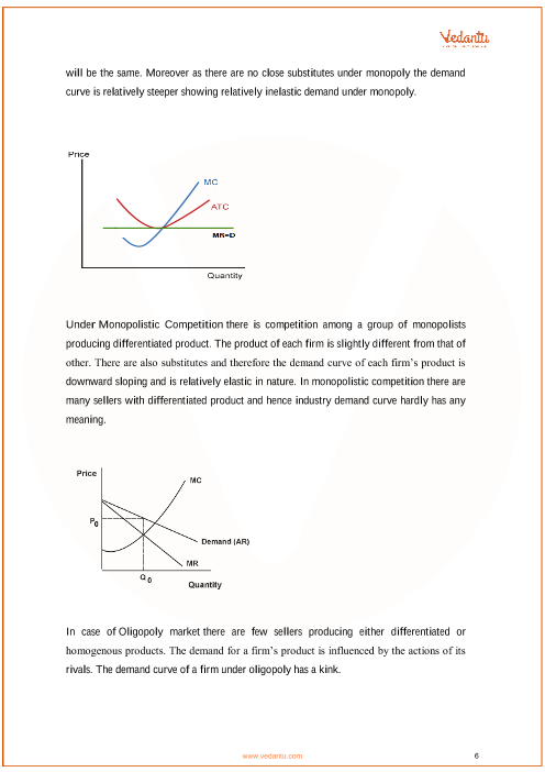 CBSE Class 12 Economics - Chapter 6 - Non-competitive Markets ...