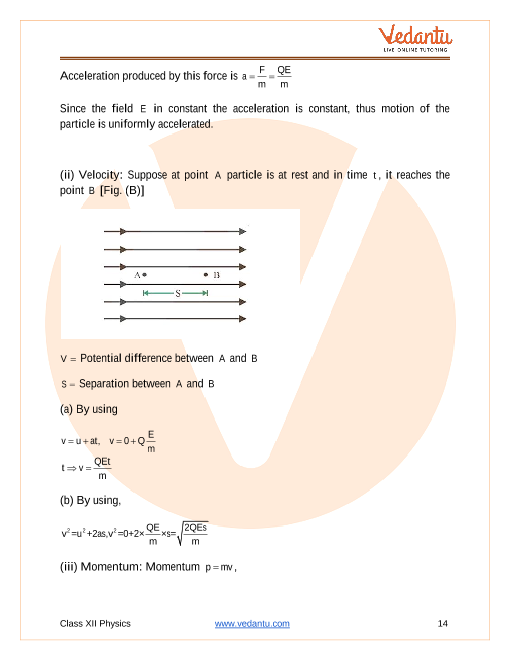 Revision Notes of CBSE class 12 Physics