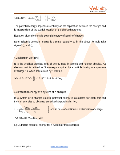 Revision Notes of CBSE class 12 Physics