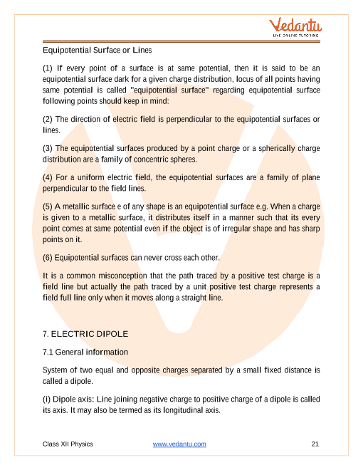 Revision Notes of CBSE class 12 Physics