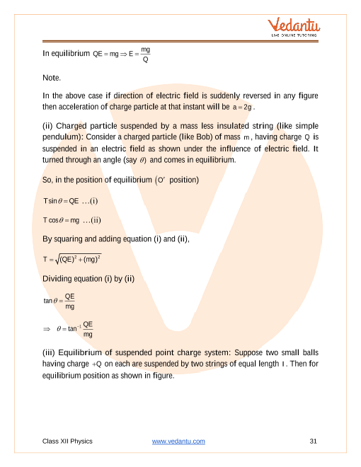 Revision Notes of CBSE class 12 Physics