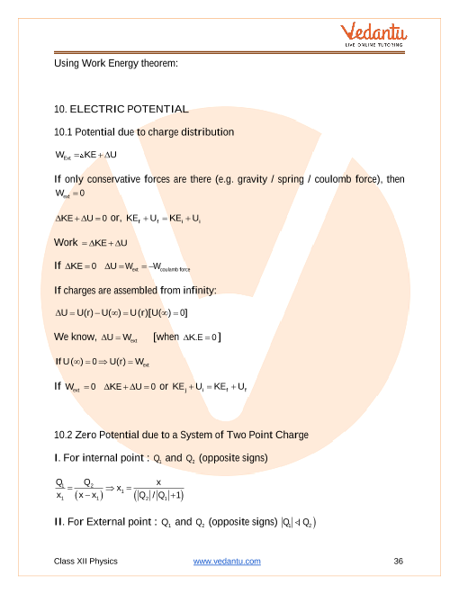 Revision Notes of CBSE class 12 Physics