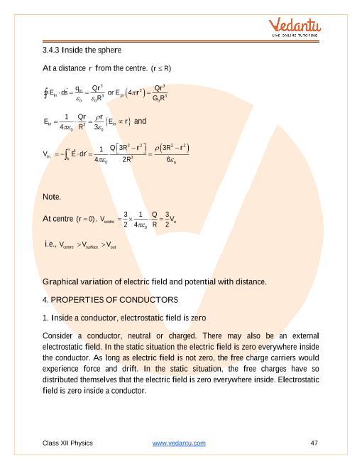 Revision Notes of CBSE class 12 Physics