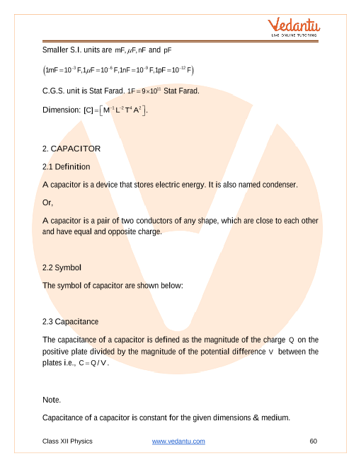 Revision Notes of CBSE class 12 Physics