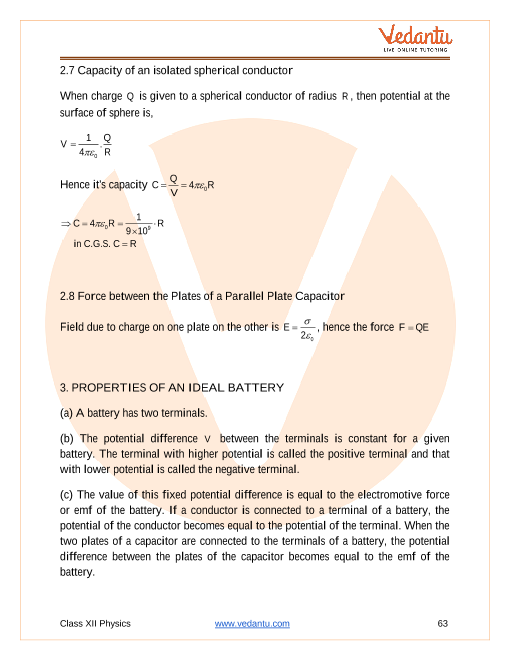 Revision Notes of CBSE class 12 Physics