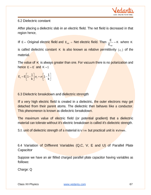 Revision Notes of CBSE class 12 Physics