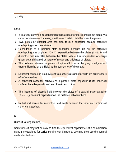 Revision Notes of CBSE class 12 Physics