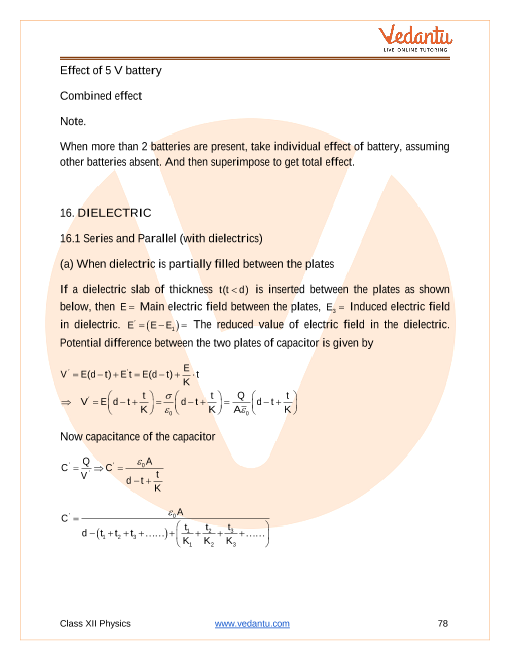 Revision Notes of CBSE class 12 Physics