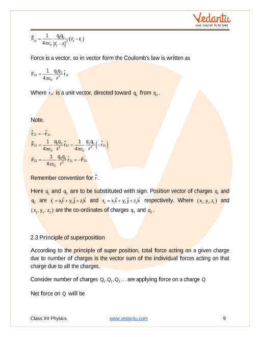 Revision Notes of CBSE class 12 Physics