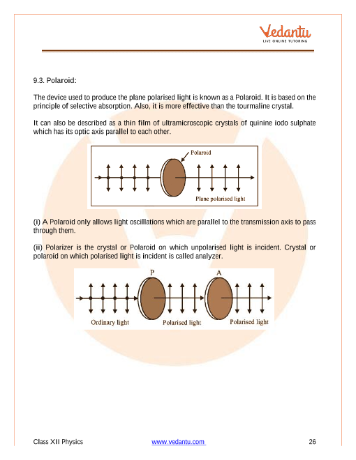 Revision Notes of CBSE class 12 Physics