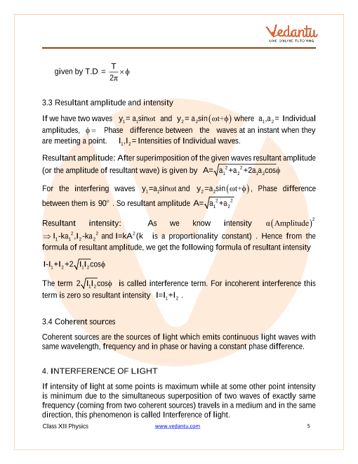 Revision Notes of CBSE class 12 Physics