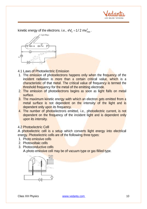 Revision Notes of CBSE class 12 Physics