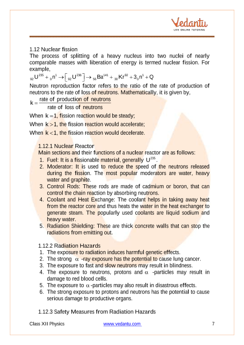 Revision Notes of CBSE class 12 Physics