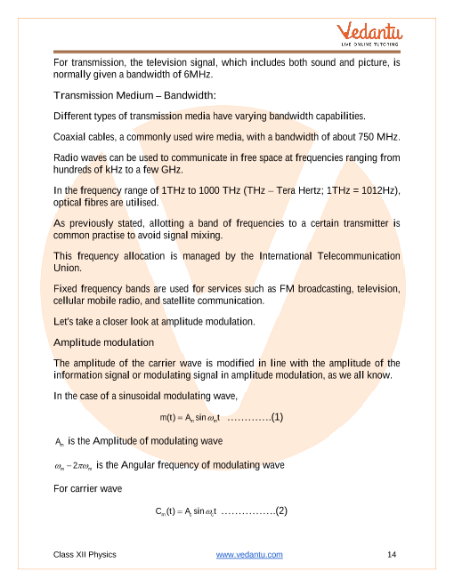 Revision Notes of CBSE class 12 Physics