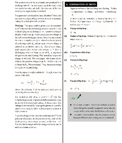 Revision Notes of CBSE class 12 Physics