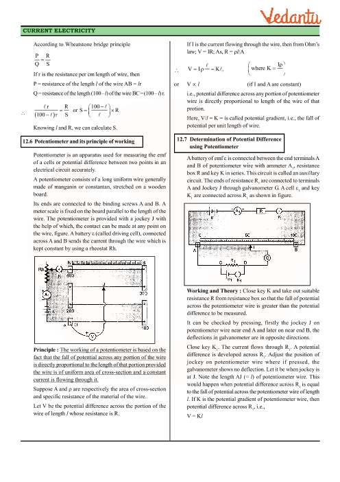 Revision Notes of CBSE class 12 Physics