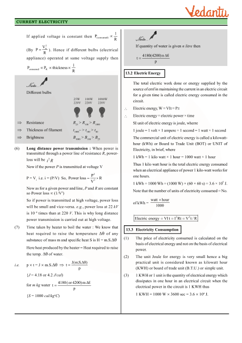 Revision Notes of CBSE class 12 Physics