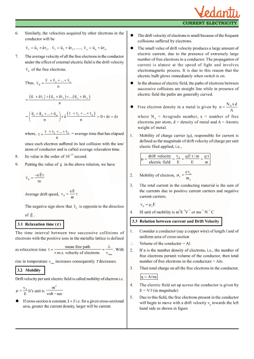 Revision Notes of CBSE class 12 Physics