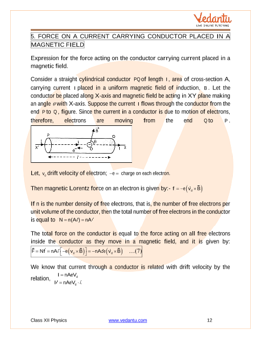 Revision Notes of CBSE class 12 Physics