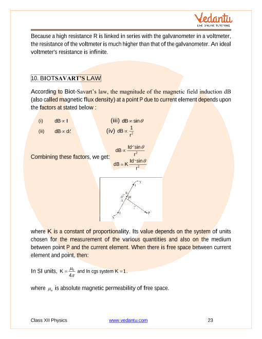 Revision Notes of CBSE class 12 Physics