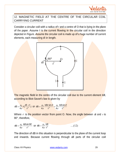 Revision Notes of CBSE class 12 Physics