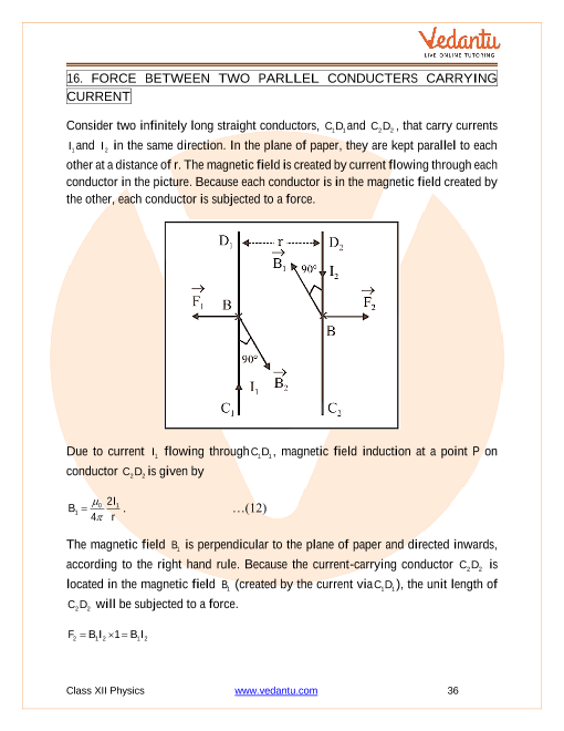 Revision Notes of CBSE class 12 Physics