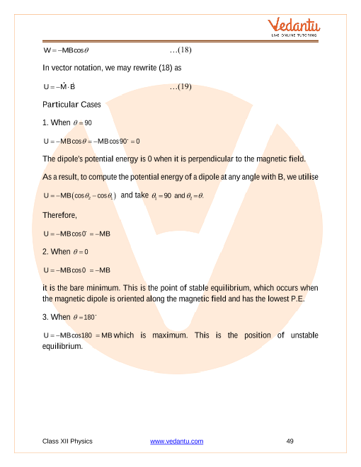 Revision Notes of CBSE class 12 Physics