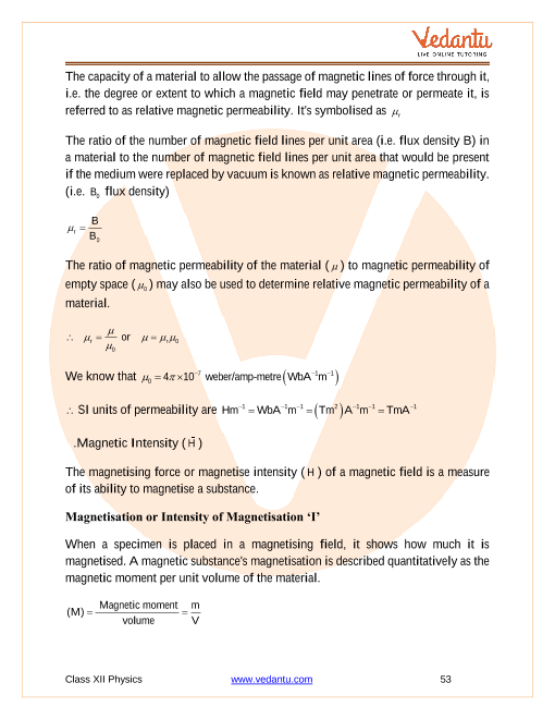 Revision Notes of CBSE class 12 Physics