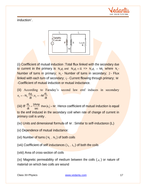 Cbse Class 12 Physics Chapter 6 Electromagnetic Induction