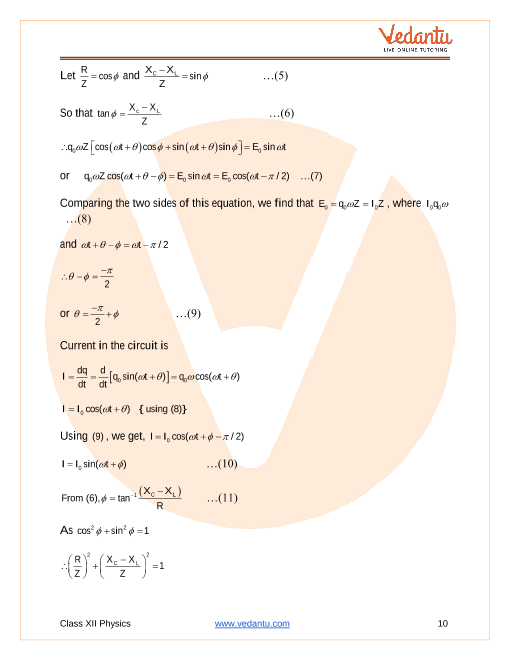 Revision Notes of CBSE class 12 Physics