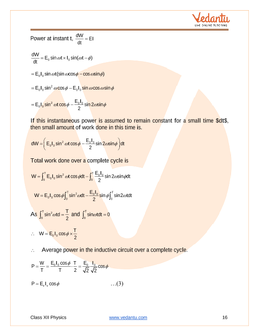 Revision Notes of CBSE class 12 Physics