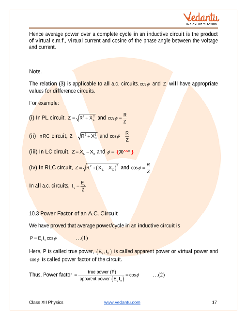 Revision Notes of CBSE class 12 Physics