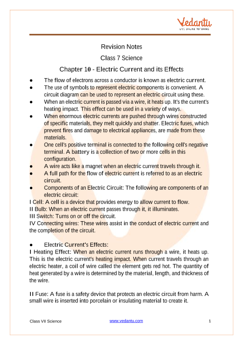 CBSE Class 7 Science Chapter 10 - Respiration in Organisms Revision Notes