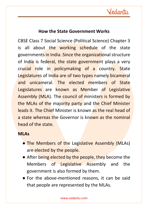 how-the-state-government-works-class-7-notes-cbse-political-science