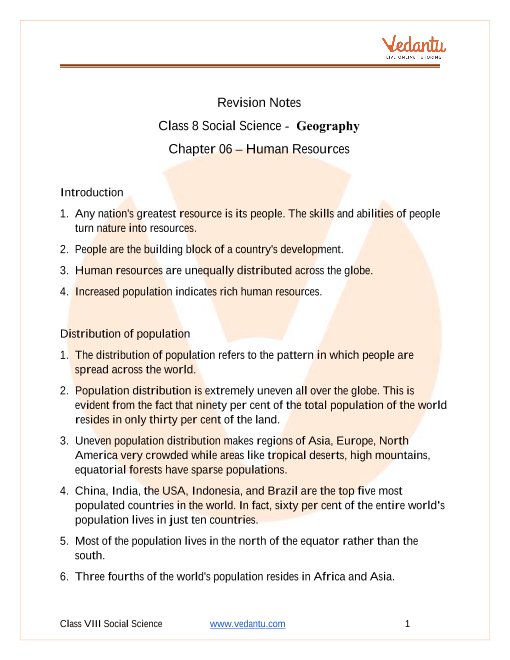 Human Resources Class 8 Notes Management And Leadership