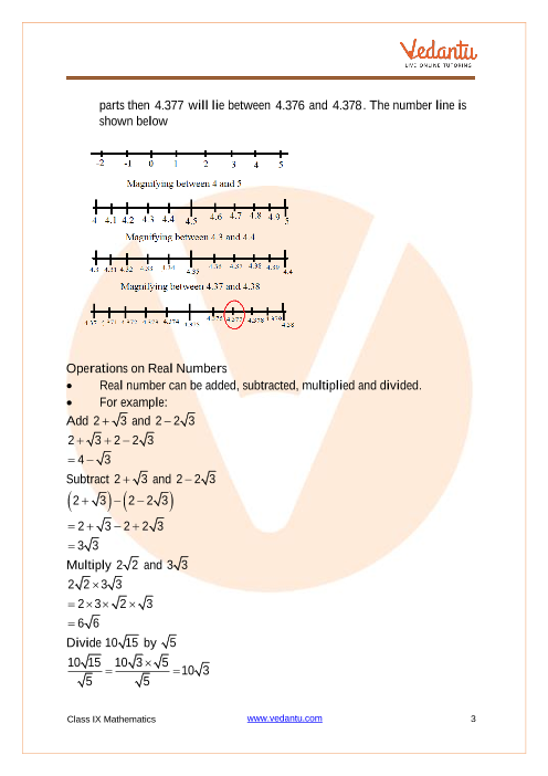 Class 9 Maths, Chapter 1, Introduction to Number System, NCERT