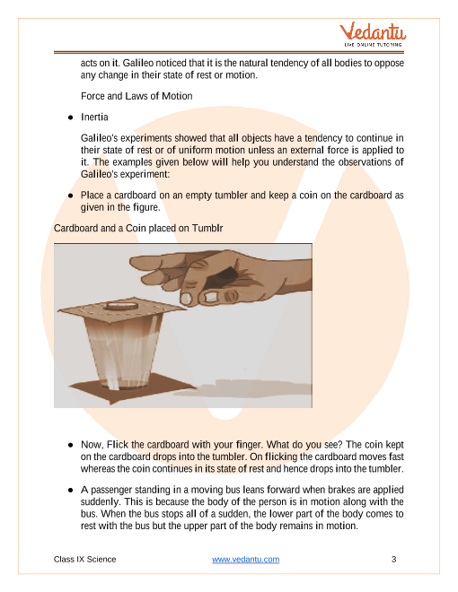 NCERT Solutions Class 9 Science Chapter 9 Force And Laws Of Motion - Free  Download