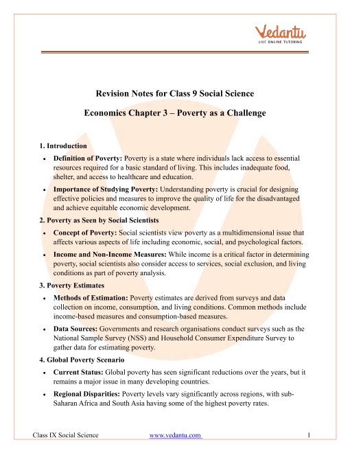 poverty-as-a-challenge-class-9-notes-cbse-economics-chapter-3-pdf