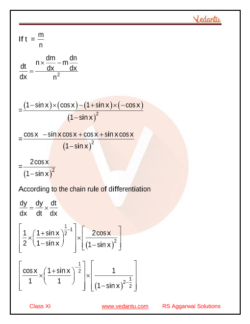 Differentiation Maths Rules