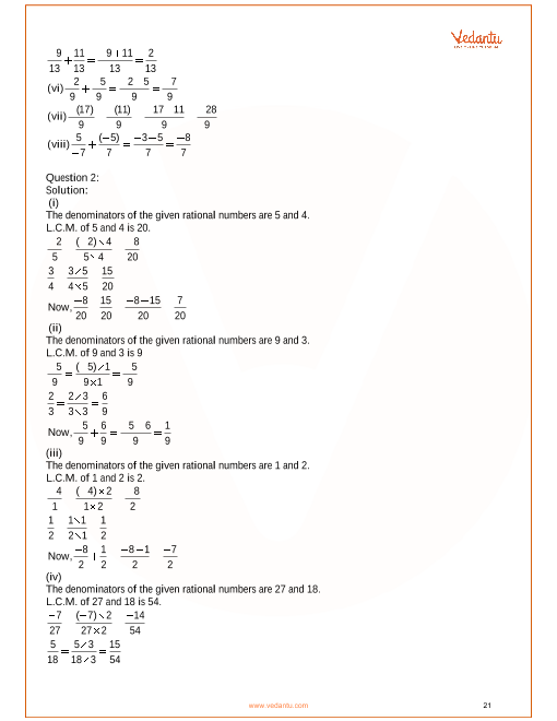 Course 2 Chapter 4 Rational Numbers Test Form 2a