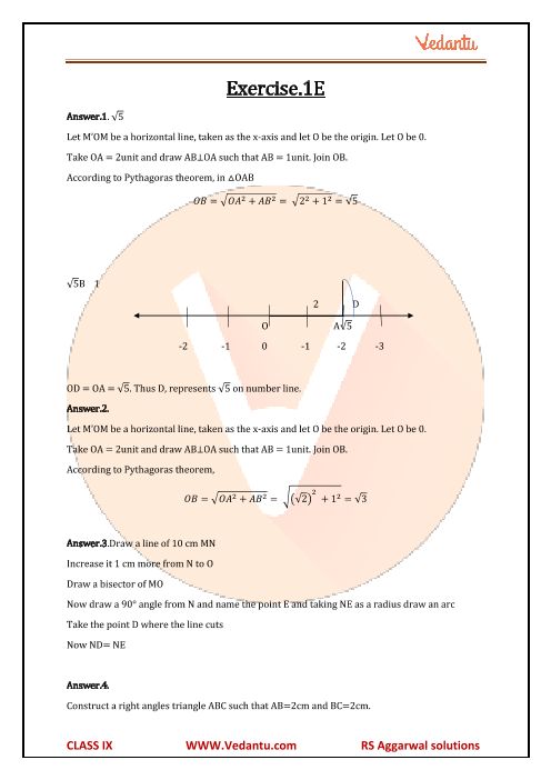 Rs Aggarwal Class 9 Solutions Chapter 1 Number Systems