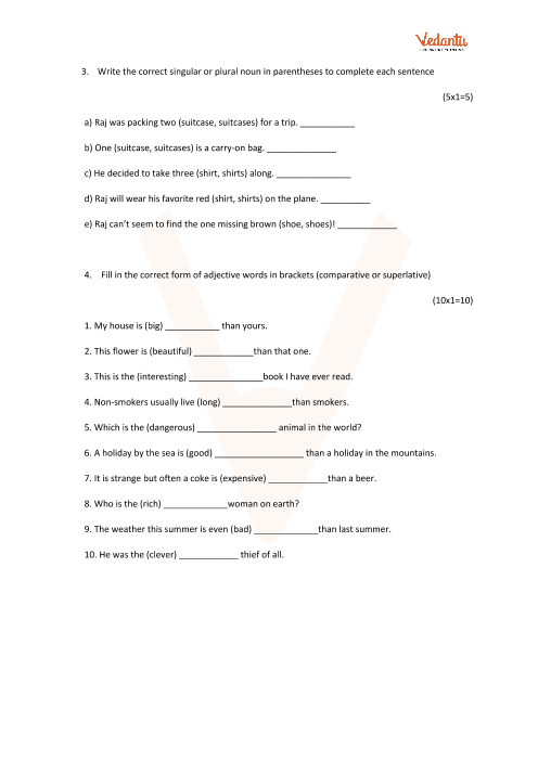 cbse sample papers for class 3 english with solutions mock paper 1