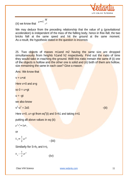 Class 9 Science Case Study Questions