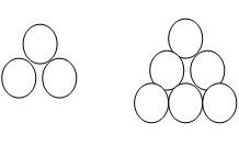 Some identical balls are arranged in rows to form an equilateral ...