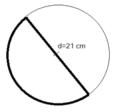 Find the perimeter of the section in the bold in the above figure.\n \n ...