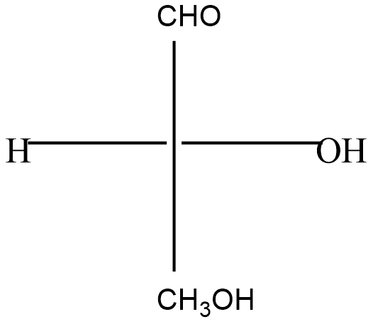 The correct description of the Fischer projection of glyceraldehydes ...