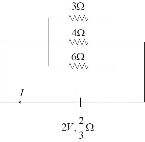 3 resistors 3Omega 4Omega and 6Omega are connected class 12 physics JEE ...