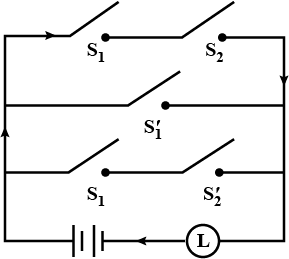 Express the given circuits in symbolic form.\n \n \n \n \n