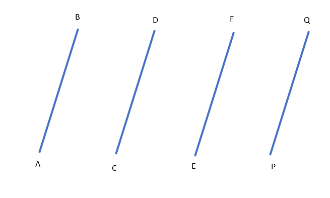 If Ab Cd Cd Ef And Ef Pq Then Which Of The Following Class 10 Maths Cbse